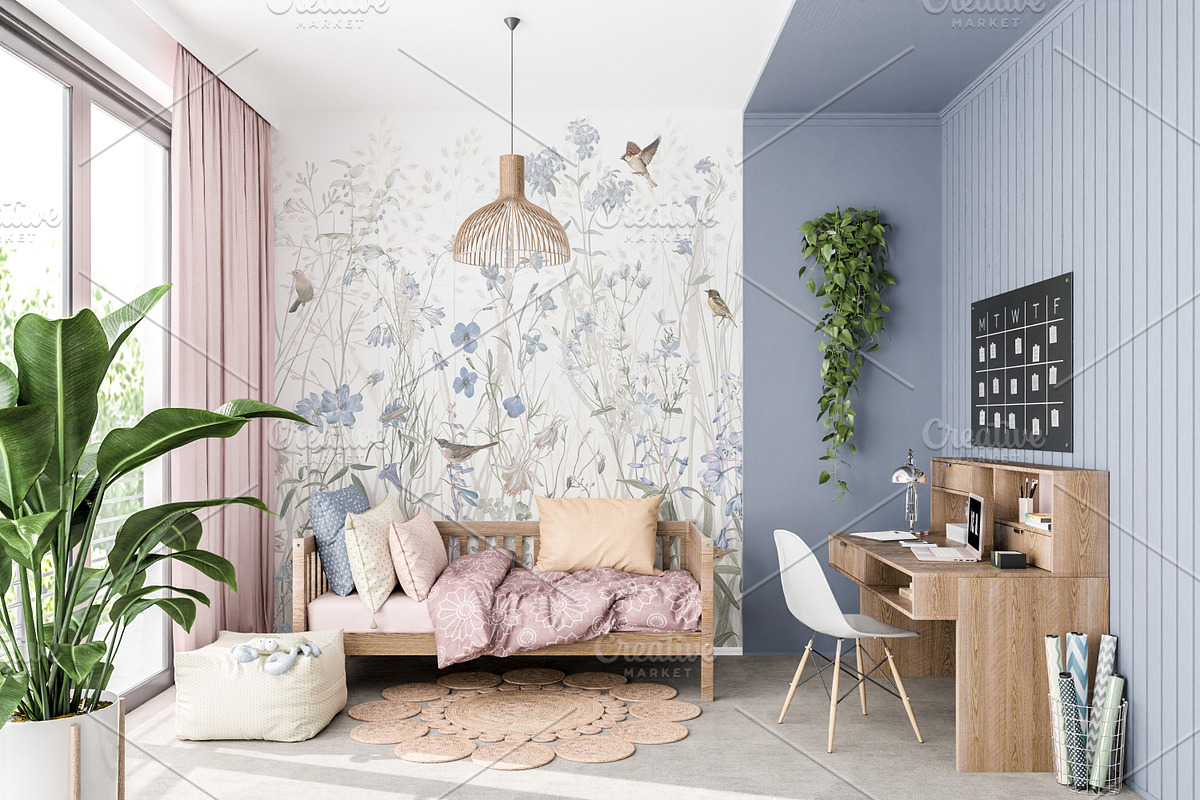 Nursery wall mockup bundle, a Household Mockup by Hunny Badger (Photo 4 of 5)