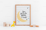 Nursery A4 frame mockup A3 A5, a Print Template by Grace White (Thumbnail 3 of 4)