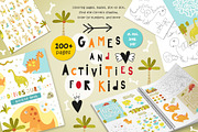Dinosaurs Games Activities for Kids, an Animal Illustration by Nursery Art (Thumbnail 1 of 11)