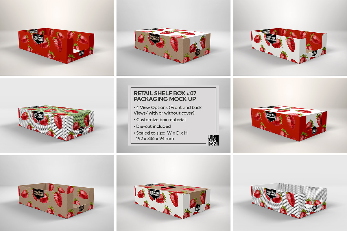 Retail Shelf Box Packaging Mockups1, a Packaging Mockup by INCDesign (Photo 23 of 32)