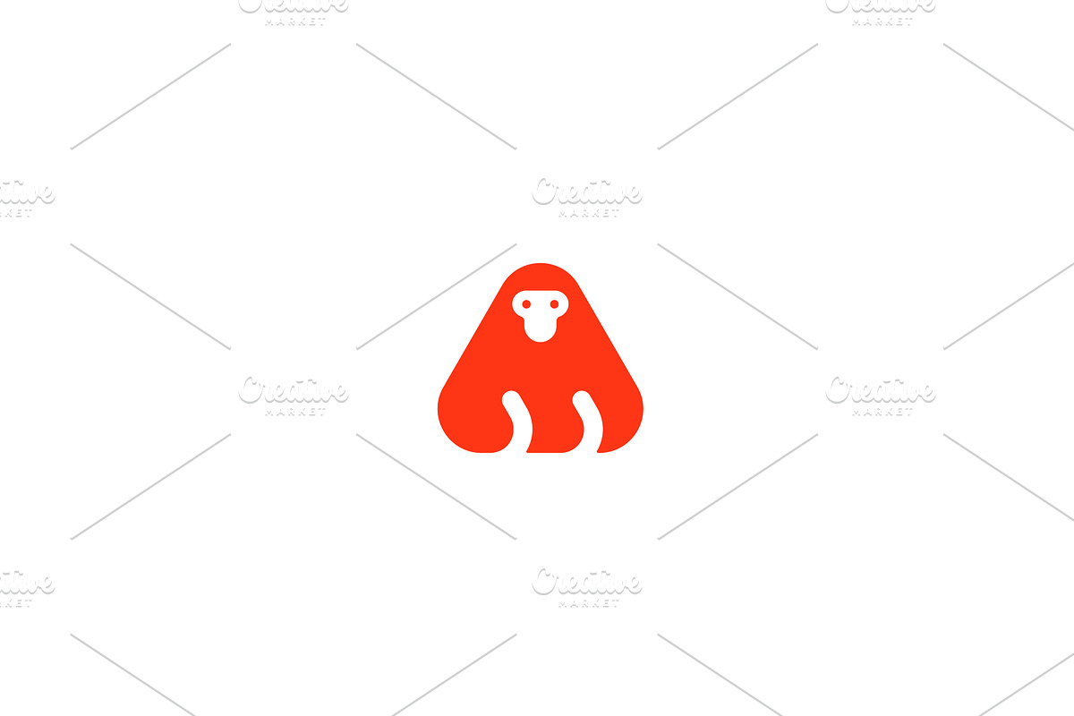 Abstract monkey face minimalistic, an Object Illustration by Bureau
