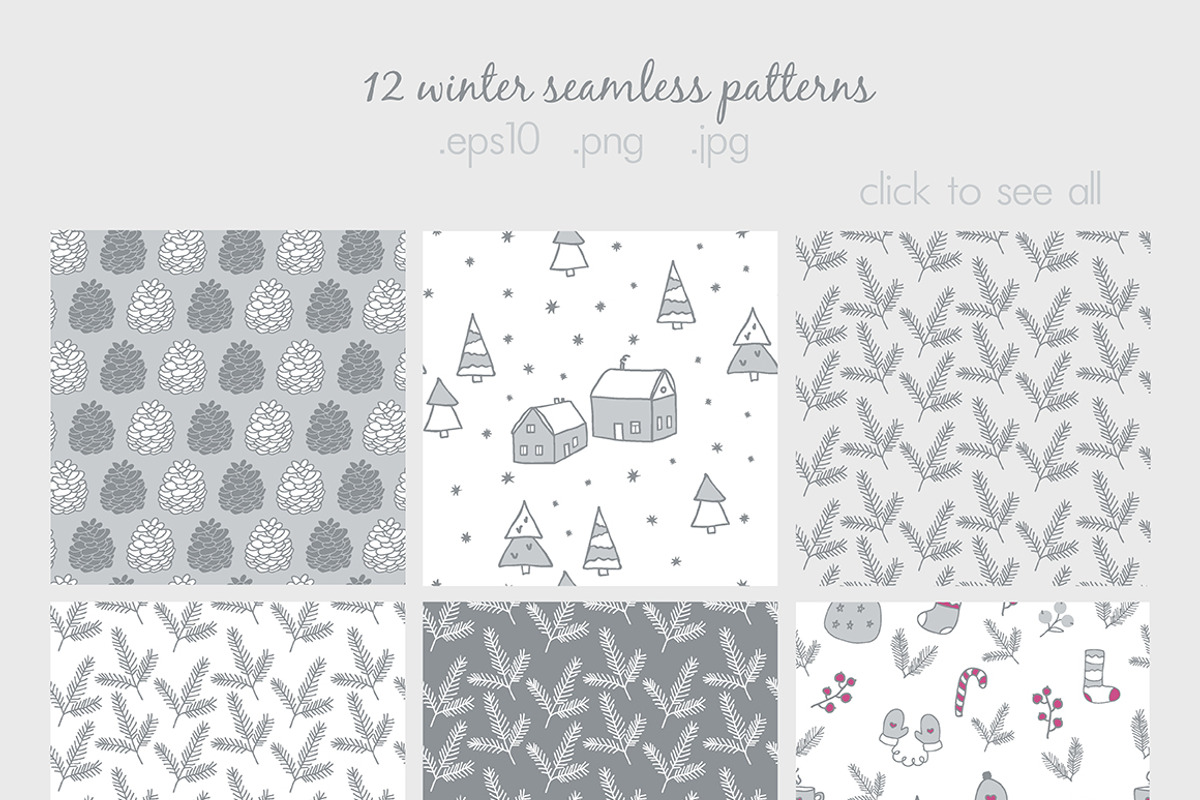 Warm Wishes Christmas collection, an Object Graphic by Cozy pattern shop (Photo 5 of 13)