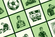 Vintage Soccer Illustration Set, a Sport Illustration by Prosymbols (Thumbnail 6 of 10)