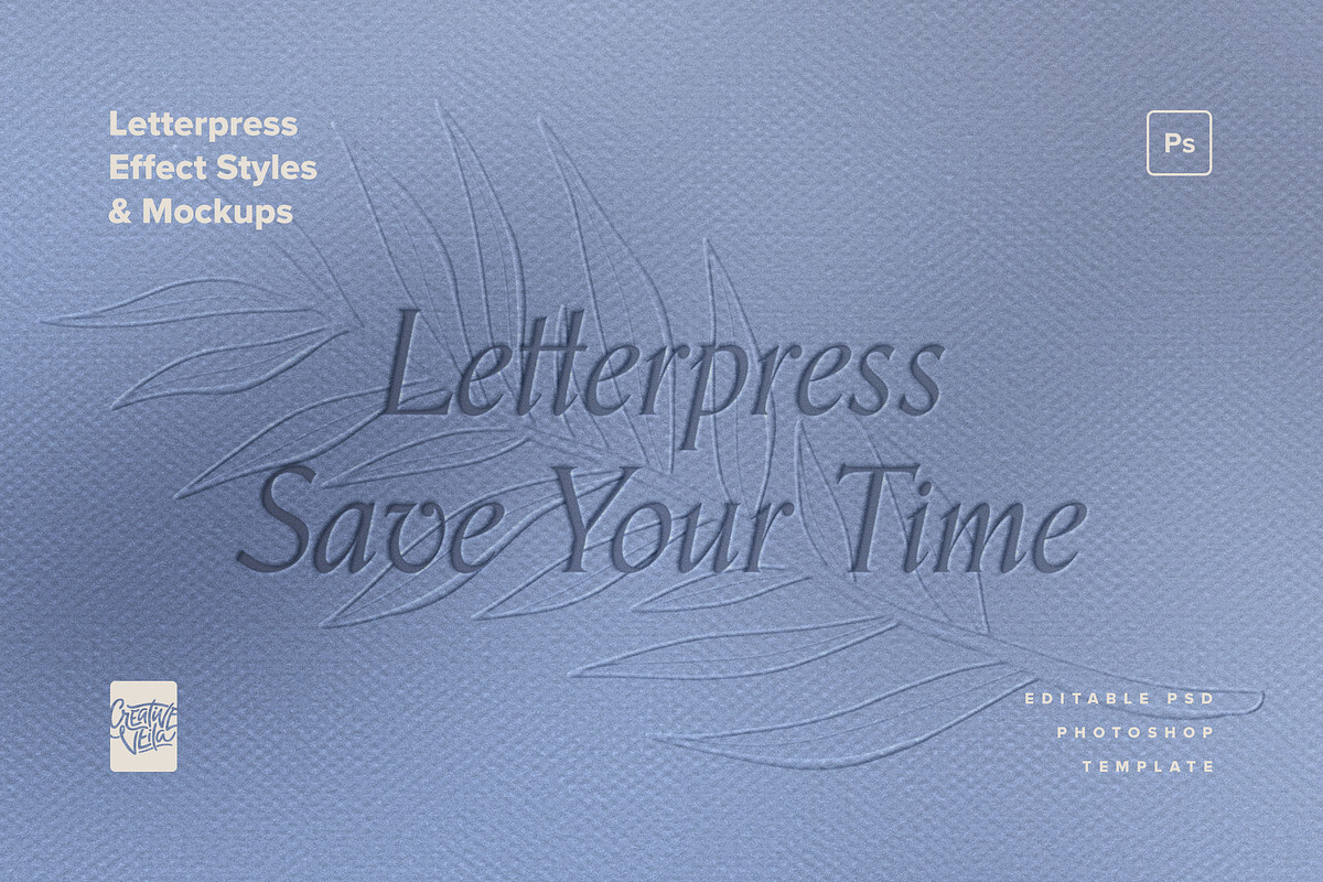 Letterpress Effect Mockup & Styles, a Layer Style Add-On by Creative Veila (Photo 7 of 9)