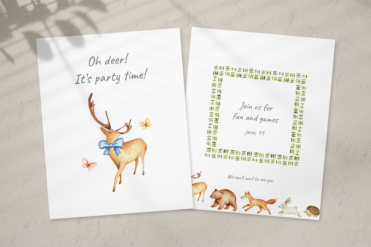 Woodland Watercolor Illustrations, an Animal Illustration by Liliia Polos Illustration (Photo 9 of 16)