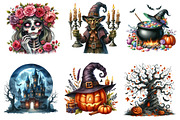Halloween Spooky Night Collection, an Illustration by CreationArt (Thumbnail 4 of 7)