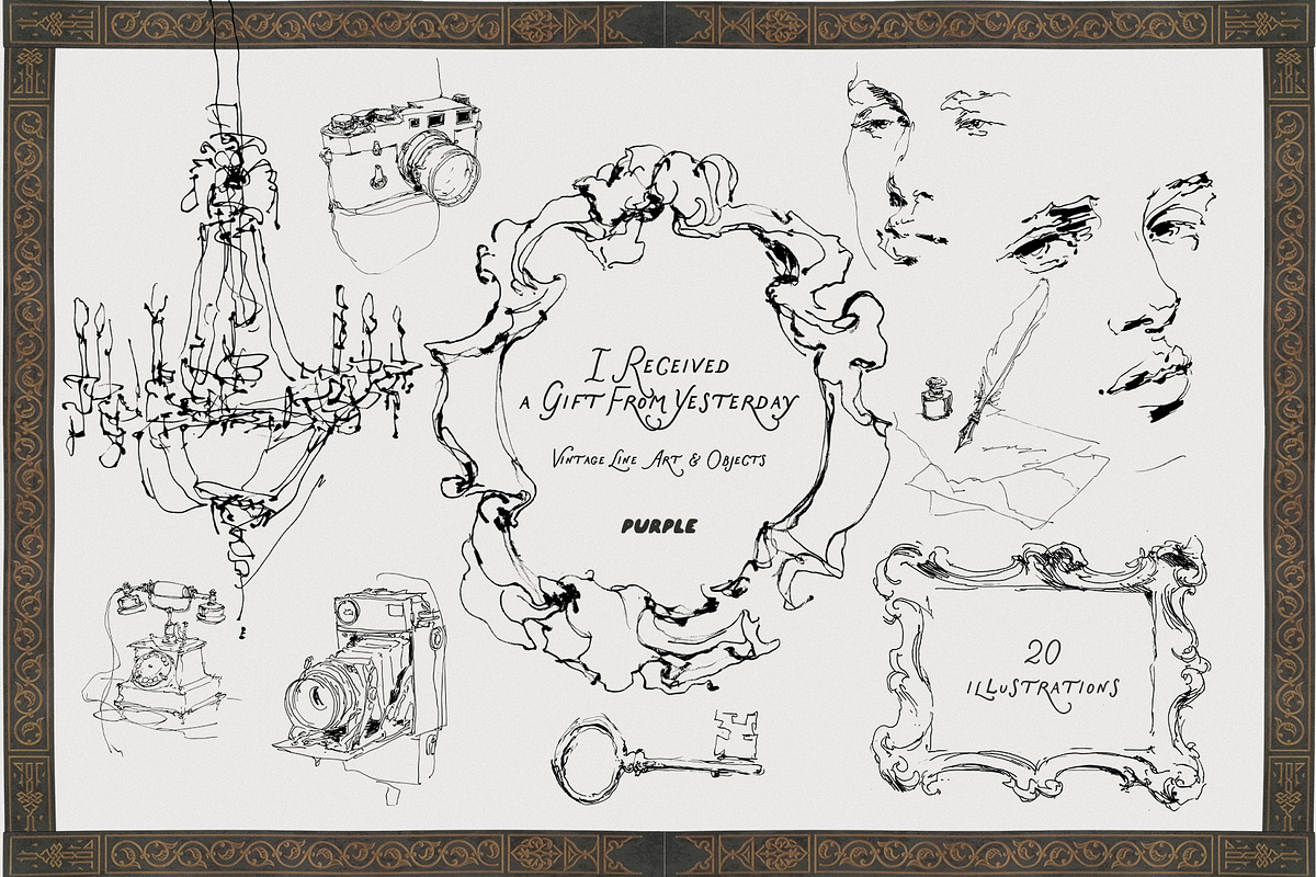 Vintage Objects & Line Art, an Object Graphic by Purple (Photo 15 of 18)