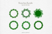 Christmas svg set New Year wreathes, a Seasonal Illustration by DigitalArsiart (Thumbnail 6 of 6)