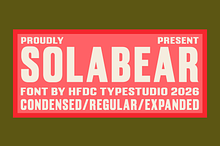 Solabear Condensed Regular Expanded
