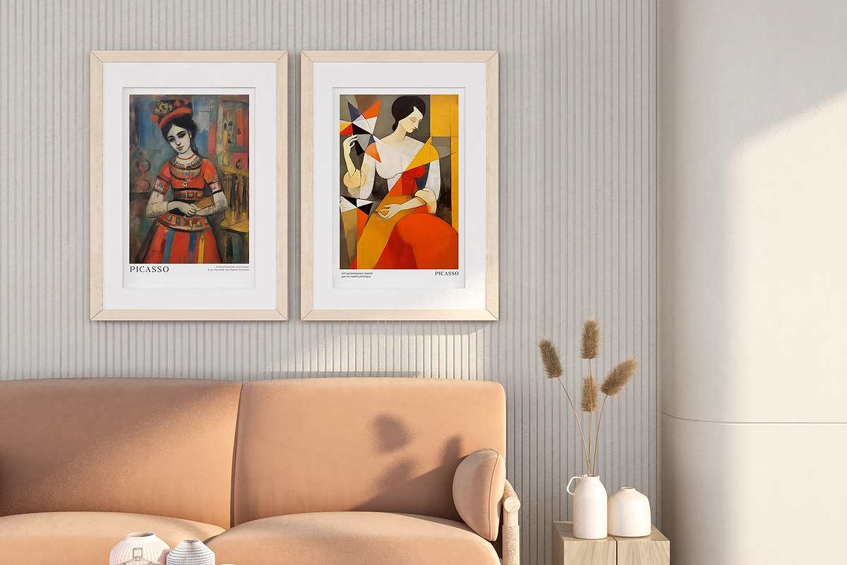Art Print Poster Inspired by Picasso, a Decorative Illustration by Vibrand Studio (Photo 9 of 14)