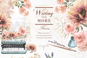 Watercolor Writing Elements & More