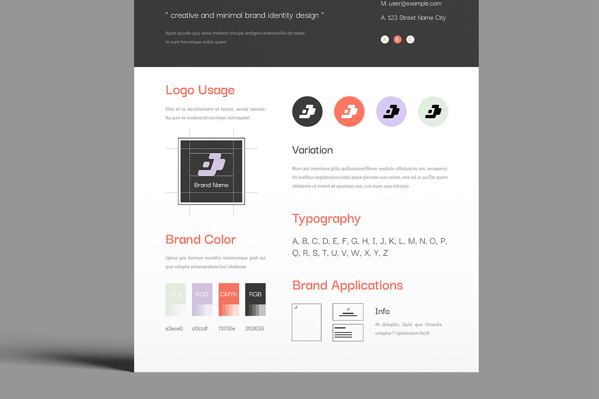 Creative Brand Kit Template, a Stationery Template by MightyDesign (Photo 5 of 8)
