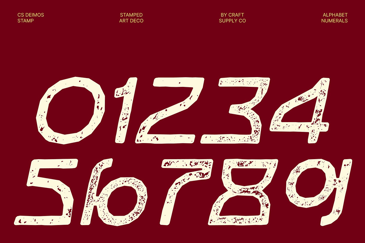 CS Deimos Stamp, a Sans Serif Font by Craft Supply Co. (Photo 4 of 8)