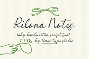 Rilona Notes Font, a Handwritten Font by Timurtype (Thumbnail 1 of 7)