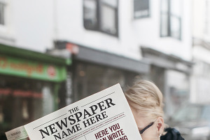 Newspaper Mockups Editable Content