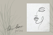 Woman Face Continuous Line Drawing, a Person Illustration by Anastasiia_Dzhioeva (Thumbnail 2 of 2)