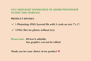 Snowy Holiday Cards Template PSD, a Card Template by PSD templates and Photos (Thumbnail 6 of 6)