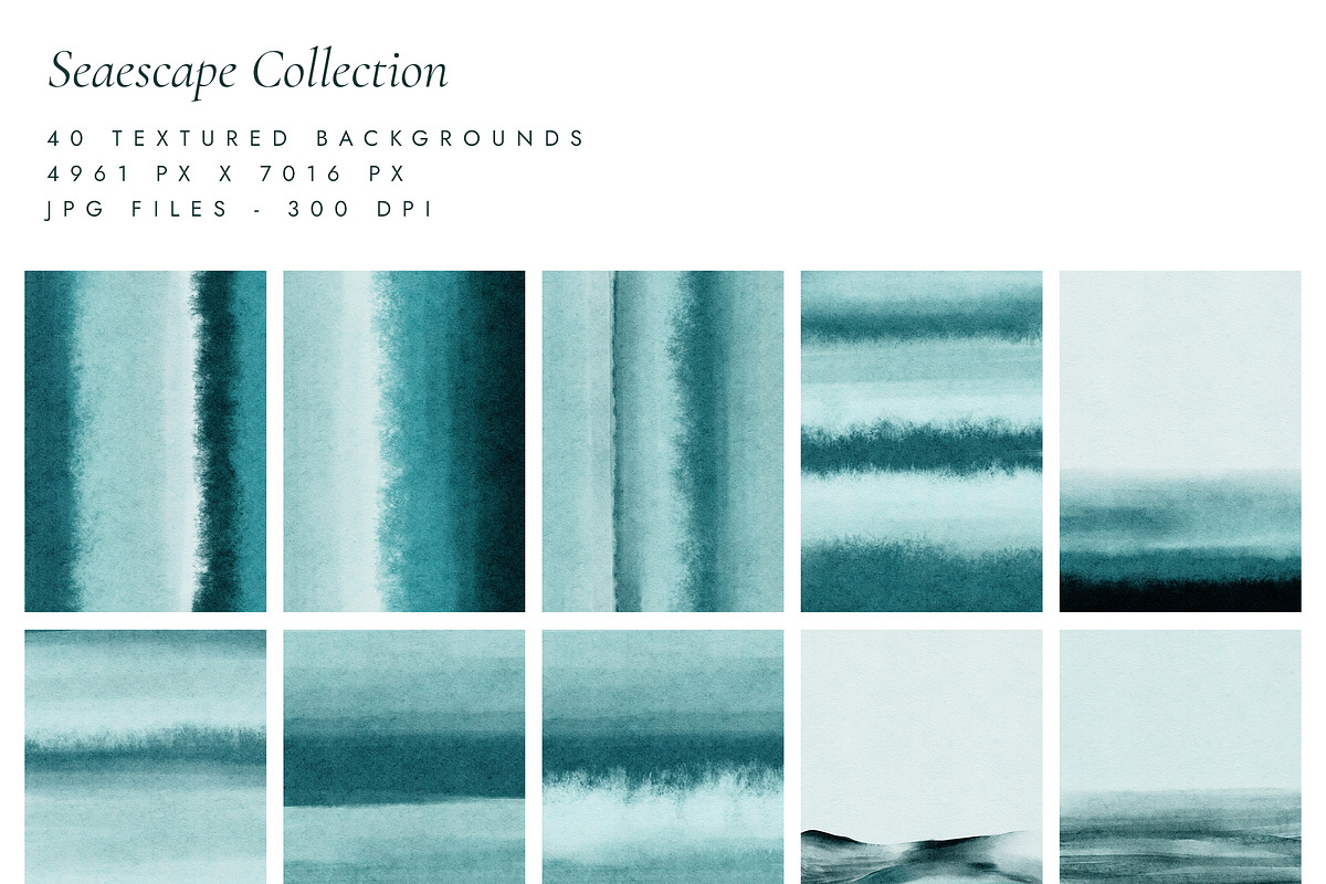 Textured Watercolor Backgrounds, a Background Graphic by Altea Design Studio (Photo 17 of 17)