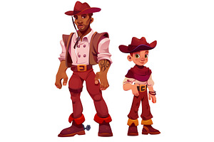 Western Cowboy Costume Character