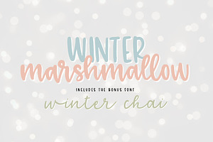 winter marshmallow + winter chai