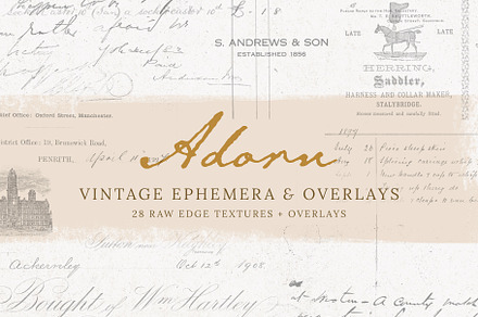 Vintage Ephemera and Overlays