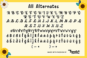 Summerbee | Summer Sunflower Bee, a Font by Tigadestd Type (Thumbnail 8 of 9)