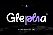Glepha - Loopy Sans Serif Font, a Sans Serif Font by Flawless And Co (Thumbnail 1 of 10)