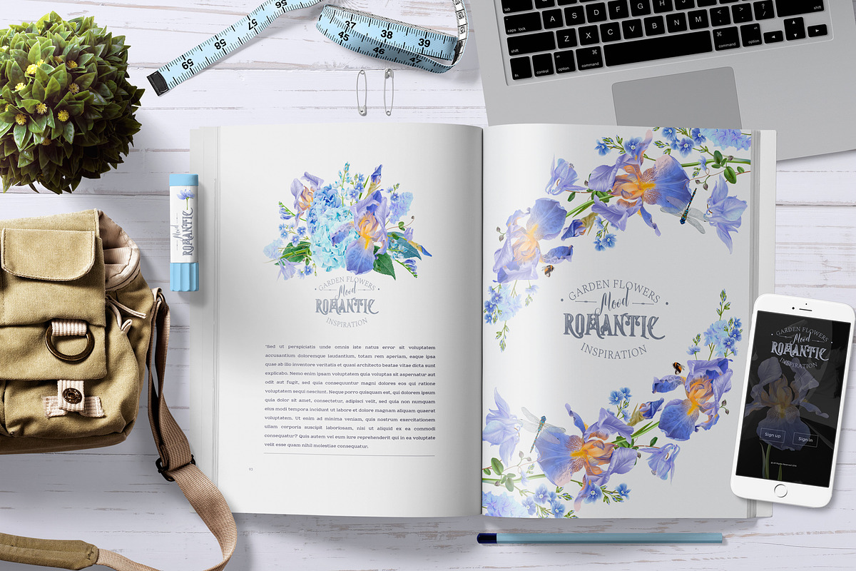 BLUE DREAM| CLIPART, a Decorative Illustration by Purple-Bird (Photo 8 of 20)