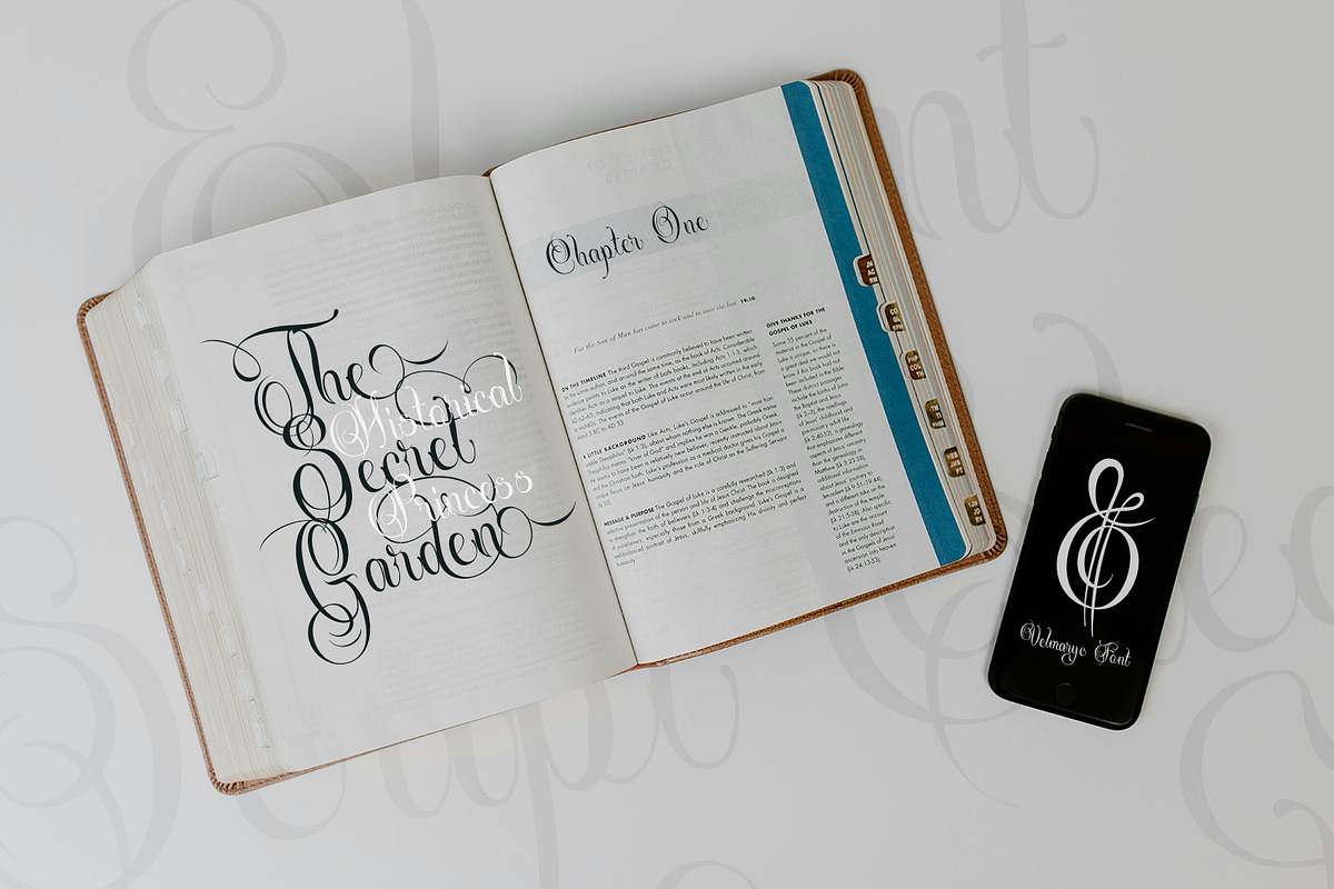 Velmaryc - Modern Calligraphy, a Script Font by TypeClassHeroes (Photo 8 of 11)