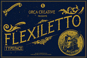 Flexiletto Typeface, a Serif Font by ORCA Creative Store (Thumbnail 1 of 5)