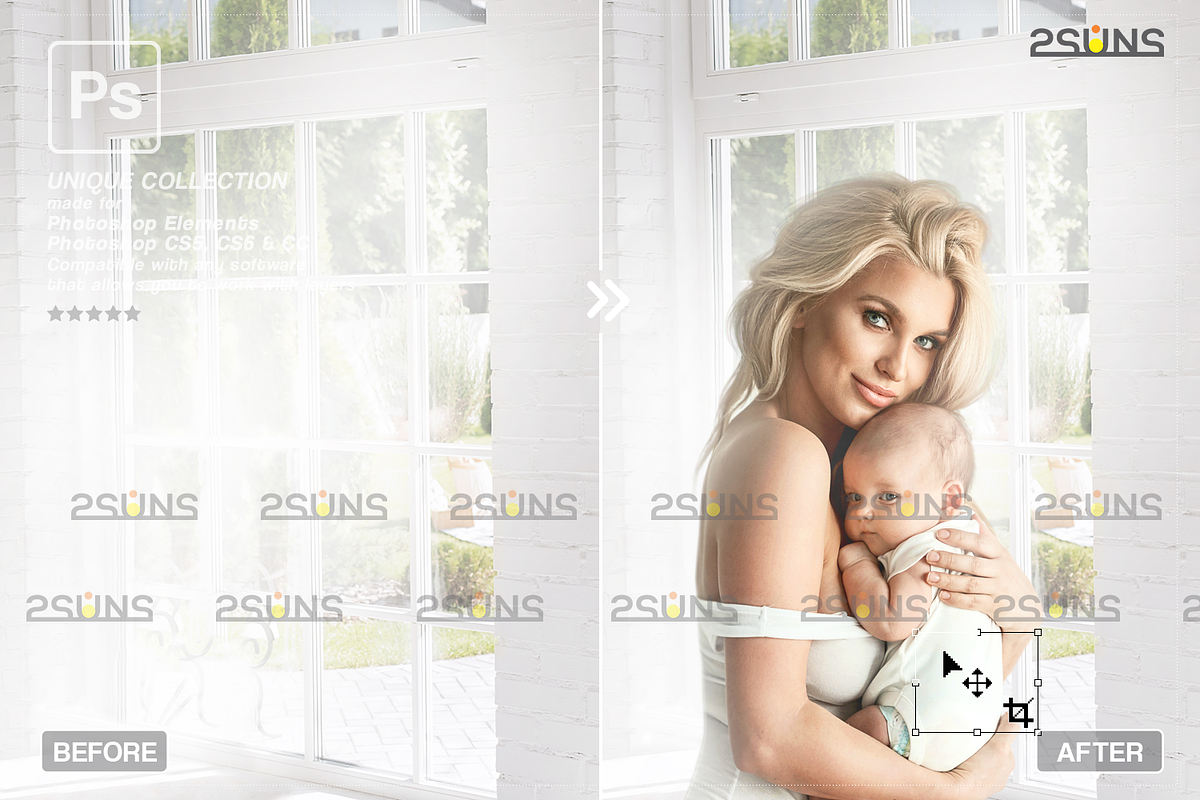 Backlit Window Digital Backdrop