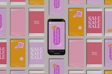 Social Media Elegant Stories Layout, an Android Mockup by Hubzway