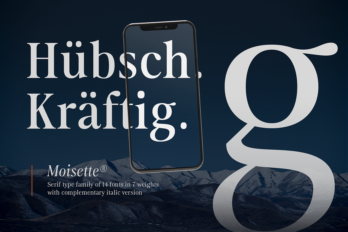 Moisette - 14 Fonts, a Serif Font by Nasir Udin (Photo 6 of 14)