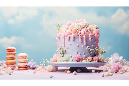 frosting buttercream cake food ai, a Background Photo by pikepicture