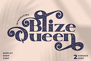 Blize Queen - Display Serif Font, a Sans Serif Font by PutraCetol Studio (Thumbnail 1 of 11)