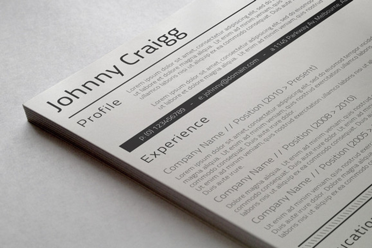 Professional Resume, a Resume Template by Visual Impact (Photo 1 of 3)
