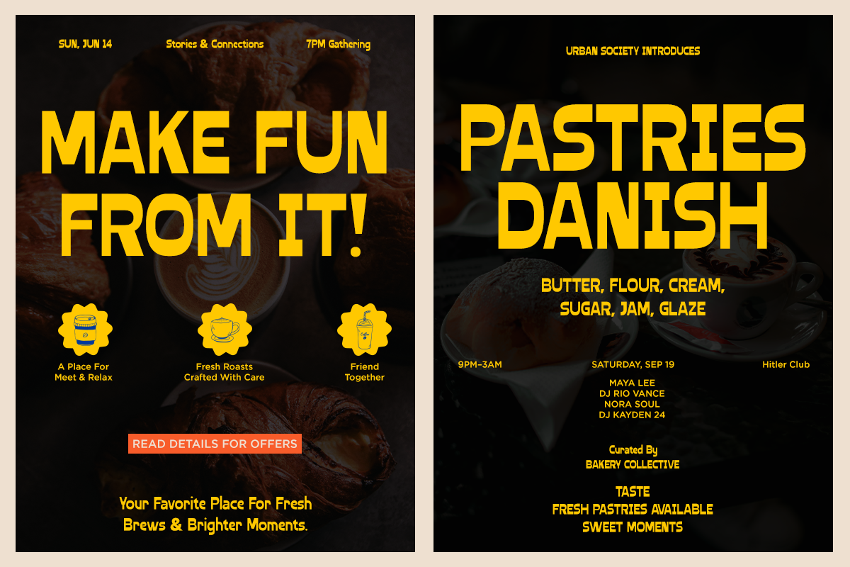 Roches - Bold Food Branding Font, a Sans Serif Font by RagamKata (Photo 5 of 10)