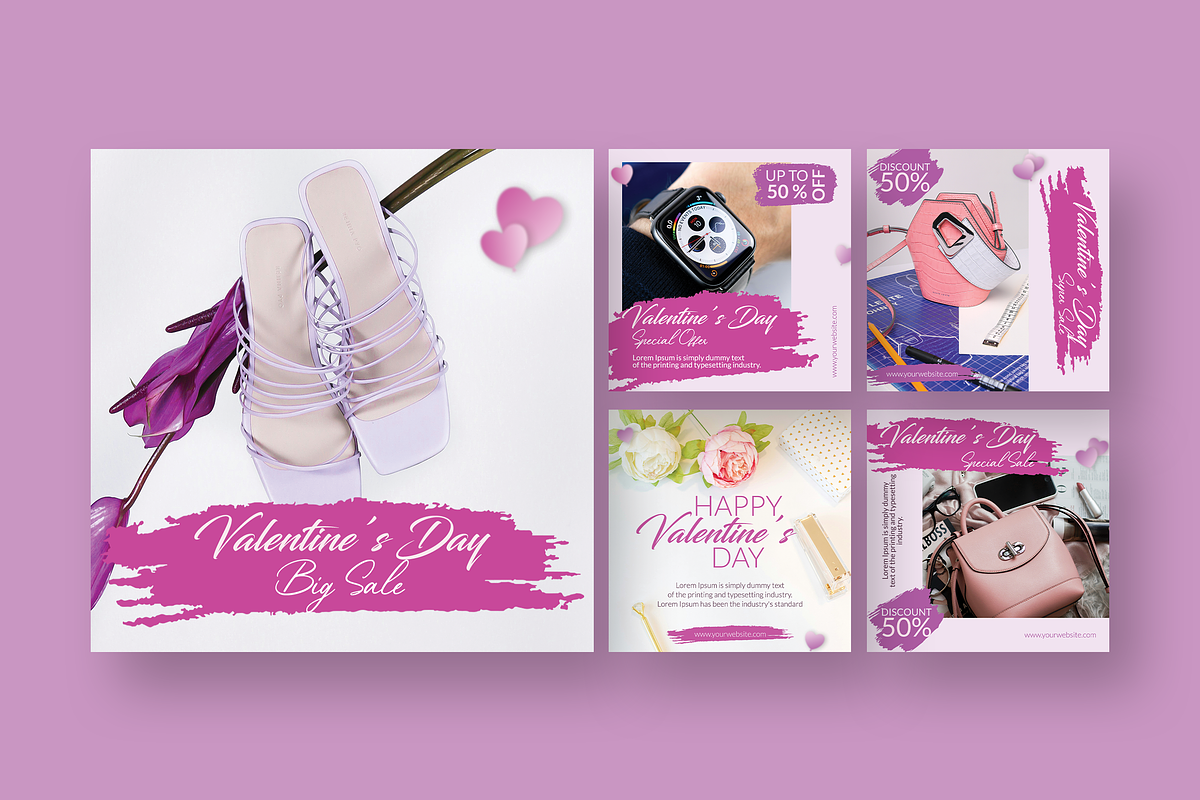 Valentine Sale - Instagram Post, a Social Media Template by UnicodeID (Photo 1 of 4)