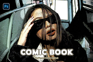 Comic Book Halftone Photo Effect, a Preset Add-On by Andrew Skoch Design