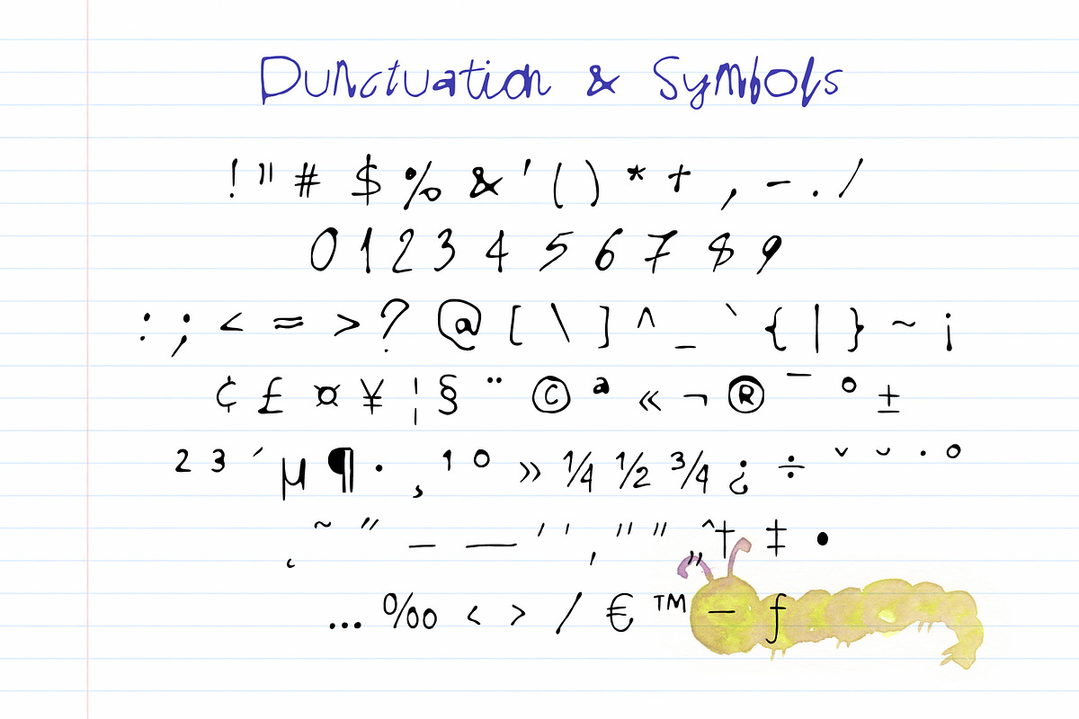 Quirky Inky Type – Handwritten Font, a Handwritten Font by SweetRenieDesigns (Photo 5 of 5)
