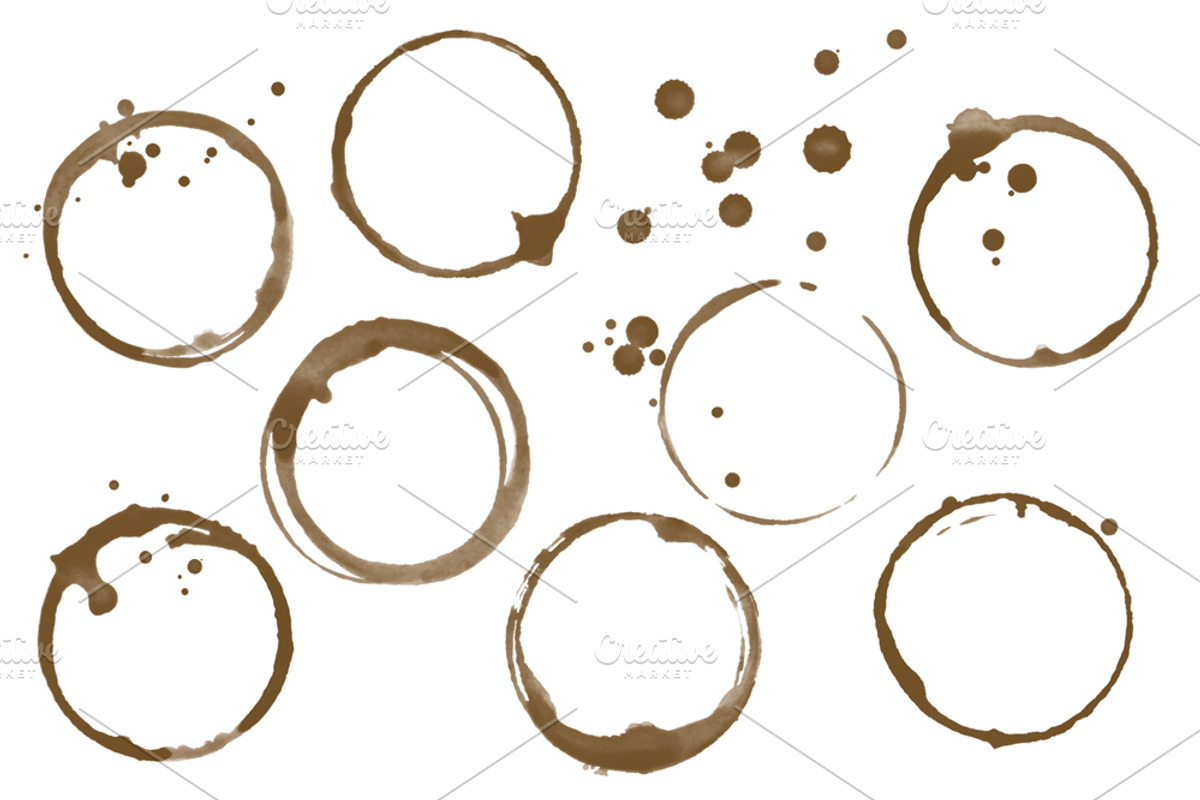 Coffee Stain Brushes preview 2