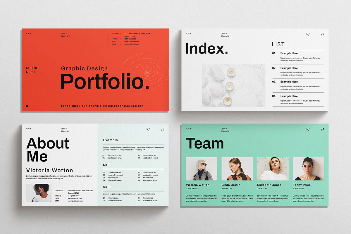 Design Portfolio Presentation, a Presentation Template by E-Type (Photo 2 of 5)
