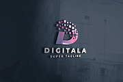 Pixelated D Letter Logo, a Branding & Logo Template by Design_Planet (Thumbnail 2 of 2)