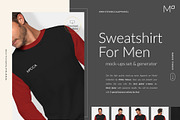 Men Sweatshirt Mockups Set FREE DEMO, a Books & Magazine Mockup by Apparel_Mockups (Thumbnail 5 of 24)