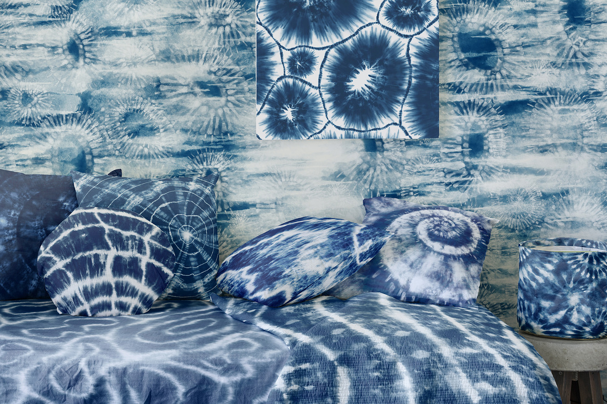 50 Indigo Shibori Tie Dye Textures, a Pattern Graphic by OlgaRom (Photo 8 of 10)