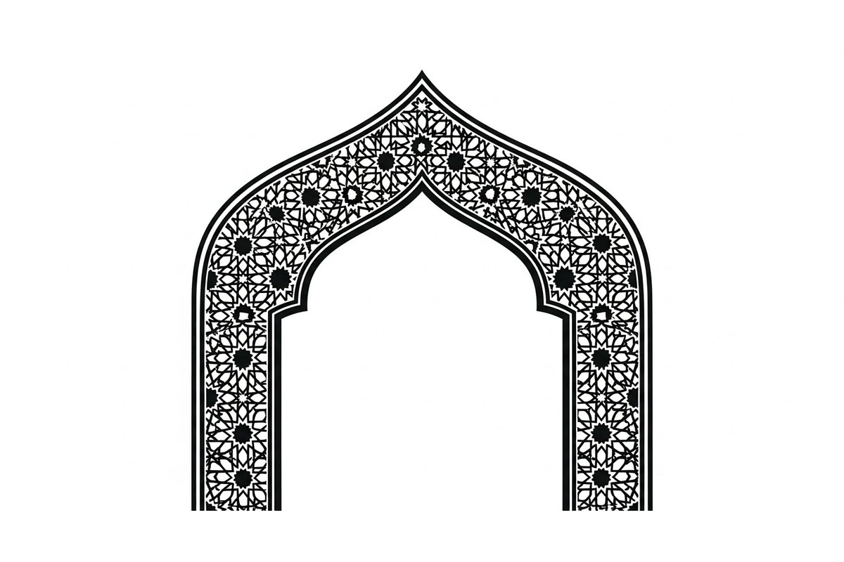 Islamic Arch Window Vector Bundle, an Illustration by yasushie (Photo 23 of 51)