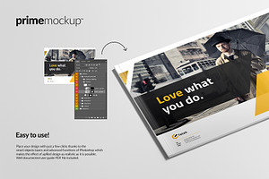 Landscape Brochure Magazine Mockup