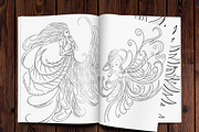 Adult and teen coloring book-part1, an Illustration by Natsuhisui (Thumbnail 2 of 5)