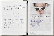Wild at Ink - Liquid Ink Fonts, a Handwritten Font by Lilithcollageart (Thumbnail 2 of 11)