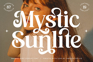 Mystic Sunlite Groovy Serif Font, a Serif Font by timelesstype.co